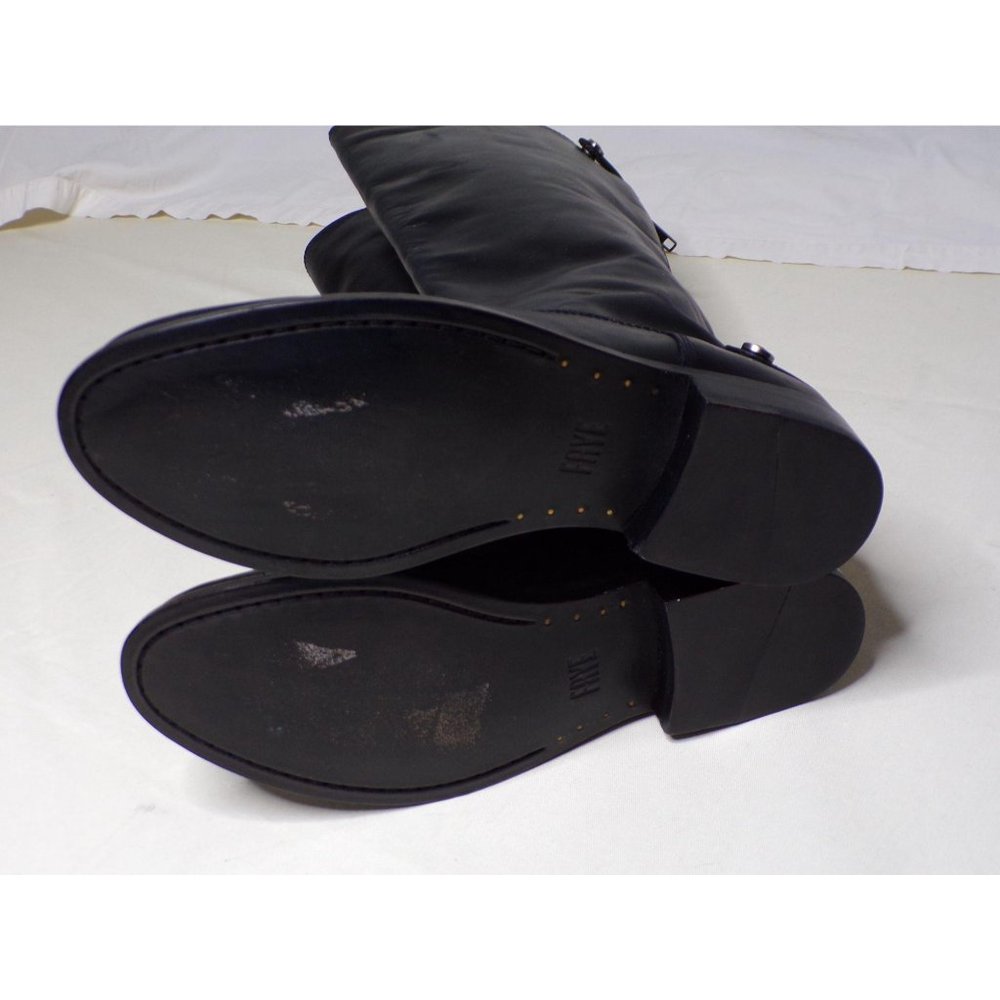 FRYE Melissa Button Zip Back Knee High Riding Boot Black 6 NEW - Picture 12 of 12